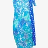 Tessy Coral Sarong - Turquoise Outlet