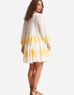 Seafolly Corsica Embroidery Tier Dress - White Online