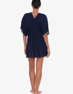 Lauren Ralph Lauren Crinkle Tunic Beach Dress - Dark Navy Online