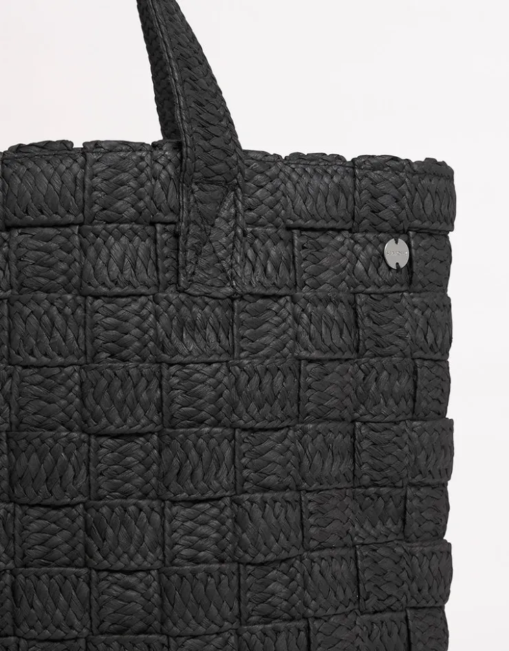 Seafolly Criss Cross Woven Tote - Black Sale