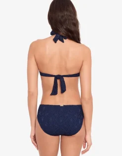 Lauren Ralph Lauren Crochet Rattan Ring Bikini Pant - Navy Online