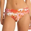 Sea Level Daisyfield Mid Drawstring Bikini Pant - Coral Outlet