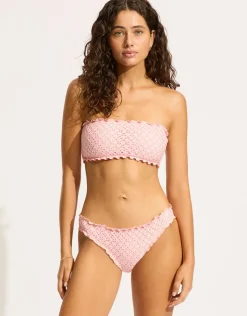 Seafolly Daydreamer Tube Bikini Top - Dusty Pink Fashion