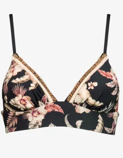 Watercult Deep Jungle Banded Halter Bikini Top C Cup - Dark Tropics Online