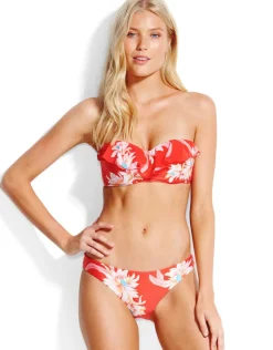 Seafolly Desert Flower Hipster Bikini Bottom - Chilli Hot