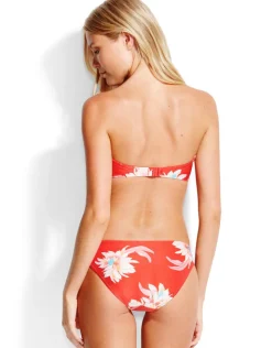 Seafolly Desert Flower Hipster Bikini Bottom - Chilli Hot
