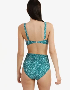Panos Ditsy Dots Medea Bikini Top - Deep Jungle Clearance