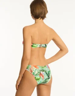 Sea Level Dolce Twist Bandeau Bikini Top - Print Hot
