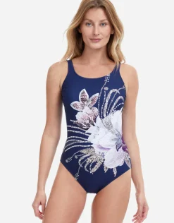 Gottex Dolce Vita Mastectomy Swimsuit - Navy Best