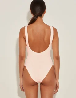 Hunza G Domino Swimsuit - Blush Best