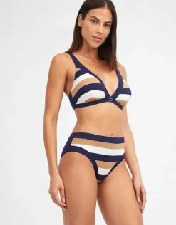 Nuria Ferrer Doris Maxi Bikini Pant - Stripe Hot