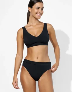 Lidea Eco Shape Bralette Crop Bikini Top - Black Fashion