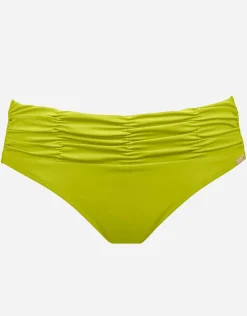 Maryan Mehlhorn Elements Ruched Bikini Pant - Kiwi Green Online