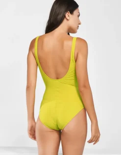 Maryan Mehlhorn Elements Square Neck Swimsuit - Kiwi Green Sale