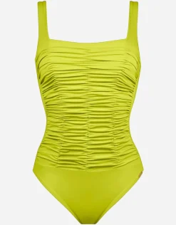 Maryan Mehlhorn Elements Square Neck Swimsuit - Kiwi Green Sale