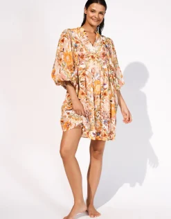 Maryan Mehlhorn Exuberance Mini Beach Dress - Solar Sale