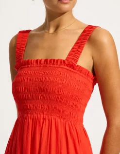 Seafolly Faithful Midi Dress - Flame Sale
