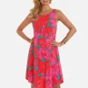 Roidal Floreale Sleeveless Midi Dress - Pink Best
