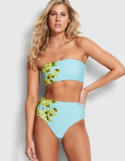 Seafolly Full Bloom High Waisted Bikini Pant - Sky Sale
