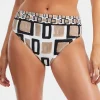 Nuria Ferrer Geo Maxi Bikini Pant - Black White and Gold Outlet