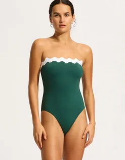 Seafolly Gia Ric Rac Swimsuit - Evergreen Outlet