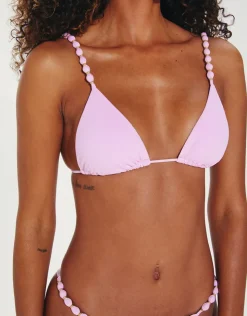 ViX Paula Hermanny Grenadine Beads Cheeky Bikini Pant - Lilac Fashion