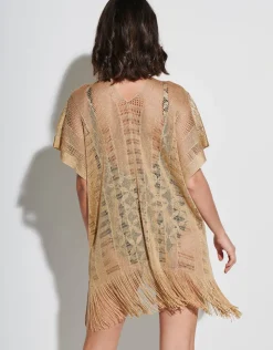 Tessy Guayana Metallic Tunic - Gold Clearance