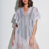 Tessy Guayana Metallic Tunic - Silver Discount
