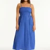 Sea Level Heatwave Bandeau Dress - Blue Best