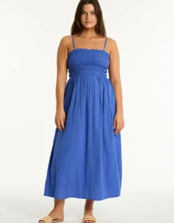 Sea Level Heatwave Bandeau Dress - Blue Best
