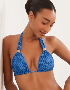 ViX Paula Hermanny Hidra Bia Tube Bikini Top - Blue New