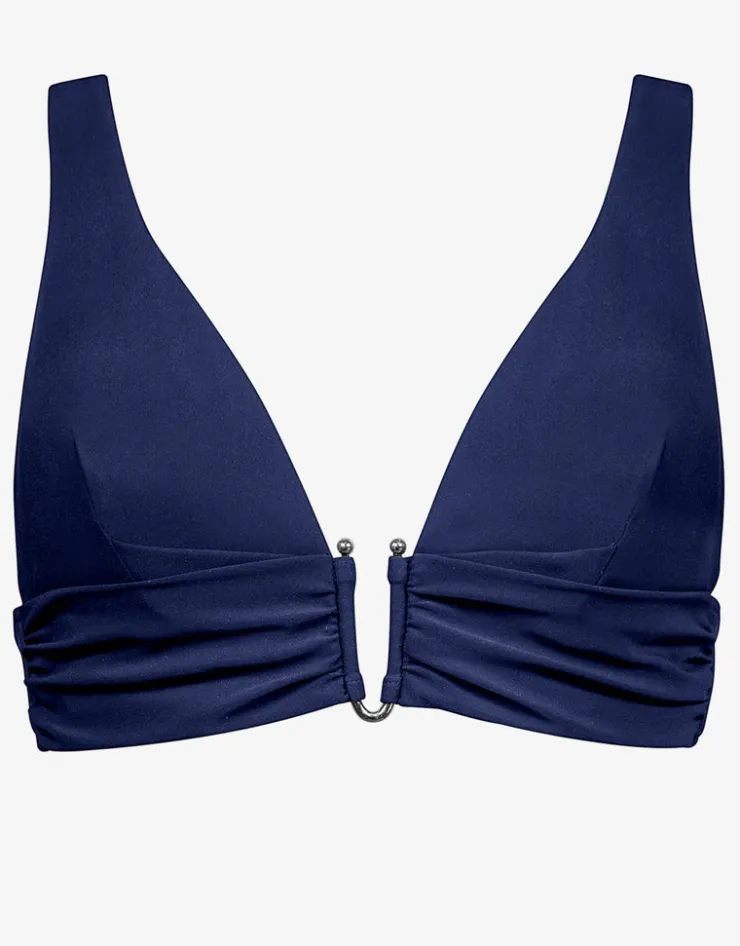 Maryan Mehlhorn Honesty Banded Bikini Top - Navy Online