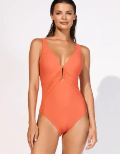 Maryan Mehlhorn Honesty Underwired Swimsuit - Flame Best