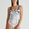 Aqua Blu Indianic Michelle DD/E Cup One Piece Swimsuit - Floral Clearance