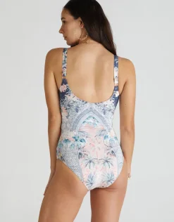 Aqua Blu Indianic Michelle DD/E Cup One Piece Swimsuit - Floral Clearance