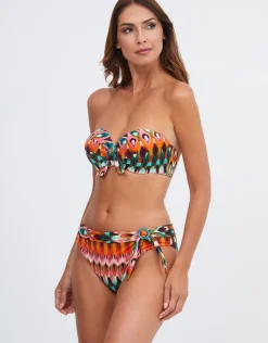 Nuria Ferrer Ipanema Fold Bikini Pant - Pink Multi Outlet