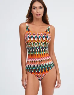 Nuria Ferrer Ipanema High Front Swimsuit - Pink Multi Online