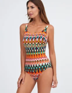 Nuria Ferrer Ipanema High Front Swimsuit - Pink Multi Online