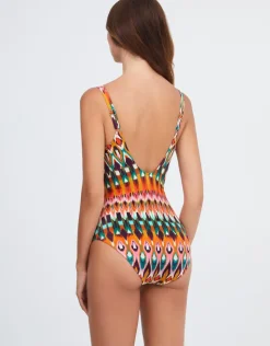 Nuria Ferrer Ipanema High Front Swimsuit - Pink Multi Online