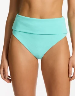 Jets Isla Rib Fold Down Bikini Pant - Dolce Clearance