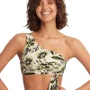 Seafolly Island In The Sun One Shoulder Bikini Top - Avocado Hot