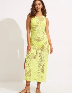 Seafolly Islands Cover Up - Celery Fashion