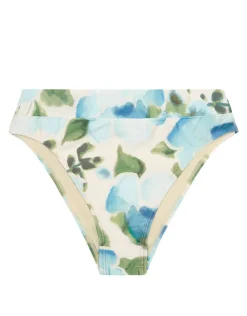 Peony Isles Mid High Cut Bikini Pant - Watercolour New