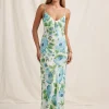 Peony Isles Slip Maxi Dress - Watercolour Fashion
