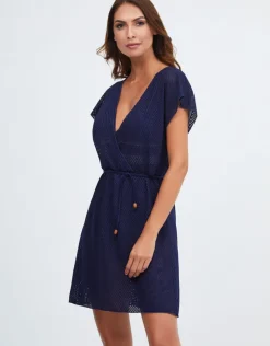 Nuria Ferrer Isola Beach Dress - Navy Discount