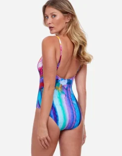 Gottex Italian Summer Round Neck Swimsuit - Multi Sale