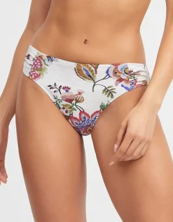 Nuria Ferrer Jasmine Bikini Pant - White Floral Fashion
