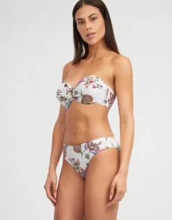Nuria Ferrer Jasmine Bikini Pant - White Floral Fashion
