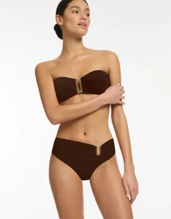 Jets et Bandeau Bikini Top - Chocolate Sale