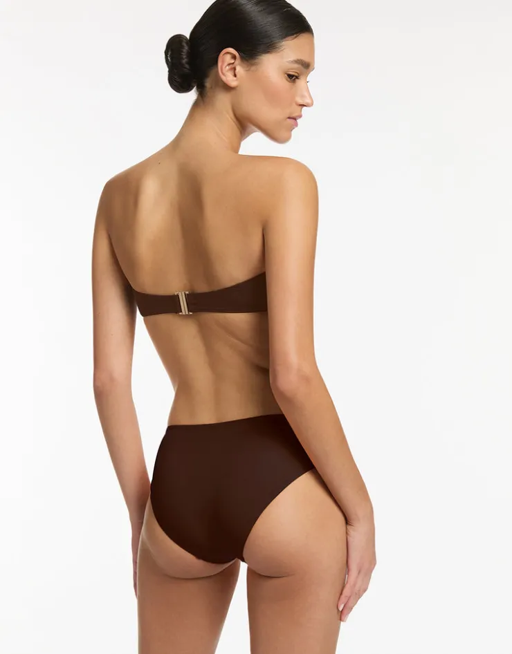 Jets et Bandeau Bikini Top - Chocolate Sale